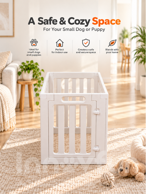 Innovfun small puppy playpen 60cm high for puppies and small dogs, designed for indoor home use